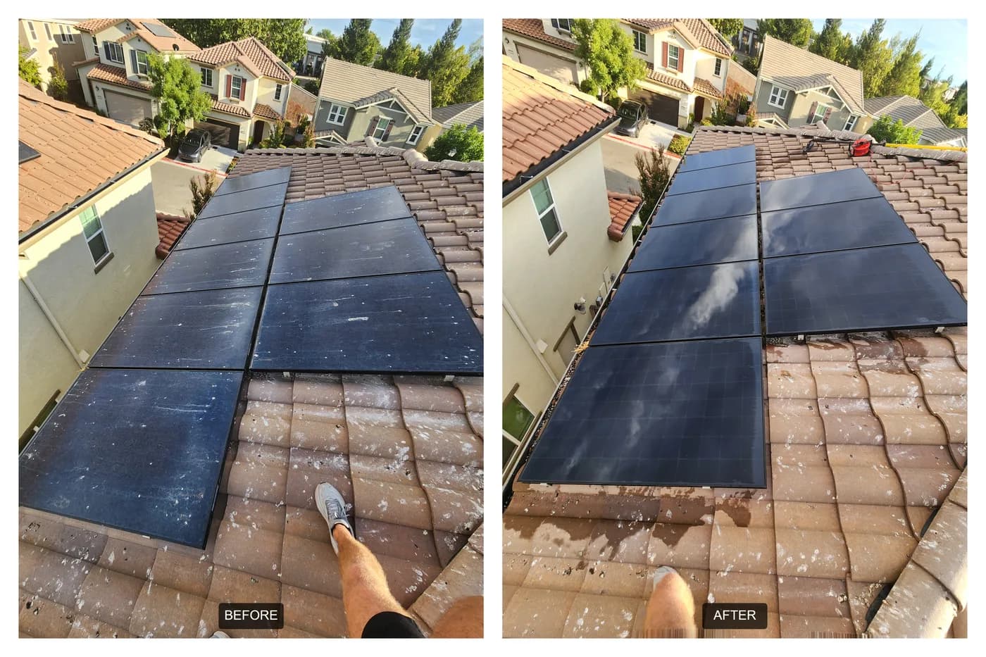 Hot Pressure Washing work sample 1