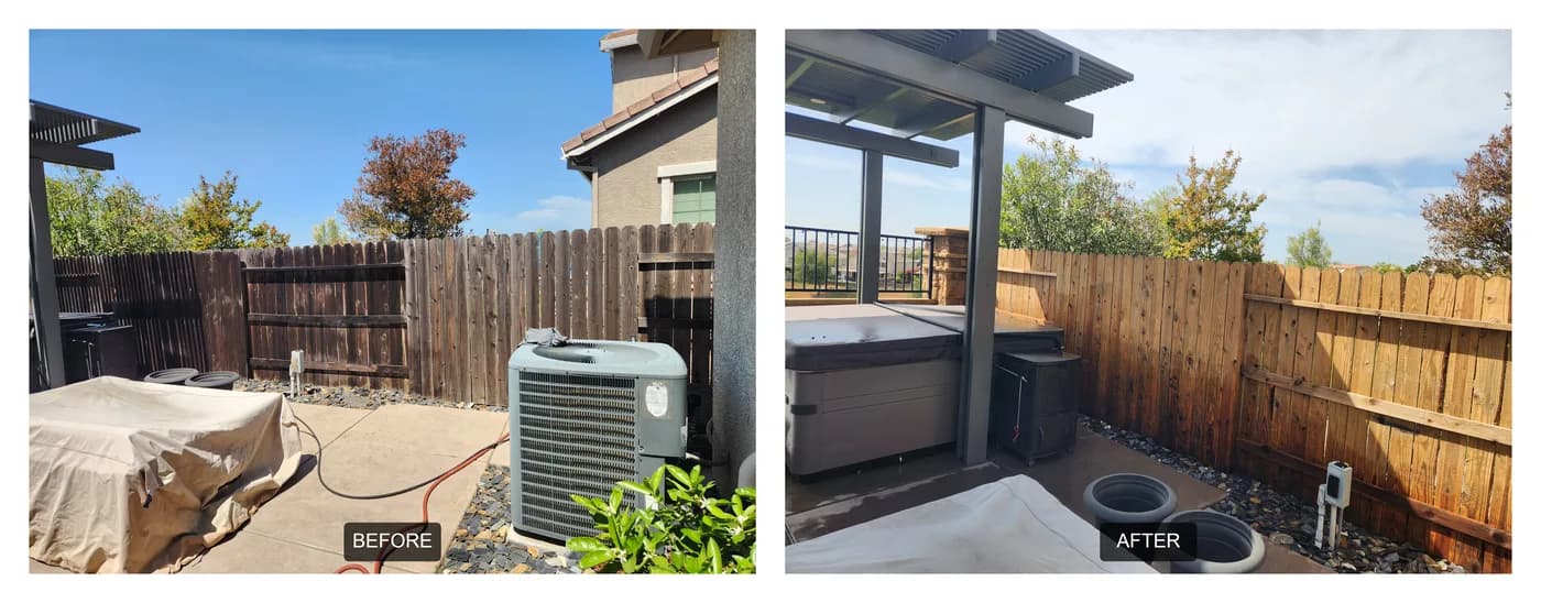 Hot Pressure Washing work sample 4