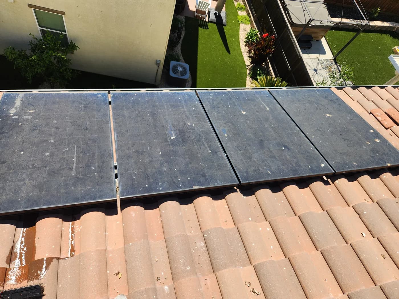 Solar Panel Cleaning work sample 1